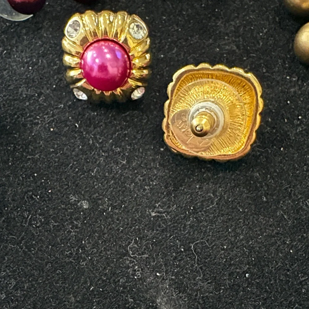 Joan Rivers Gold and Multicolor Earring Set - Picture 3 of 3